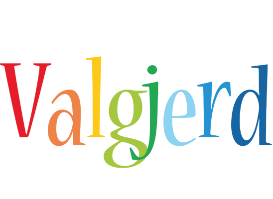 Valgjerd birthday logo