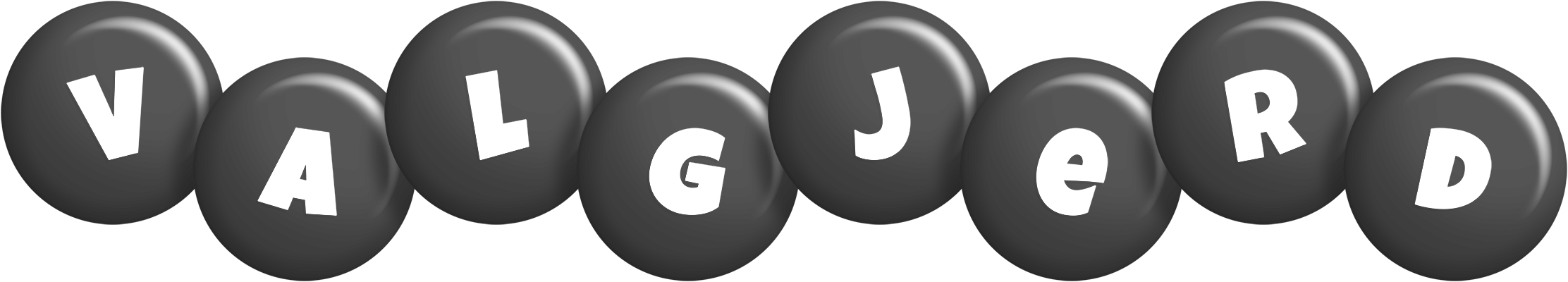 Valgjerd candy-black logo
