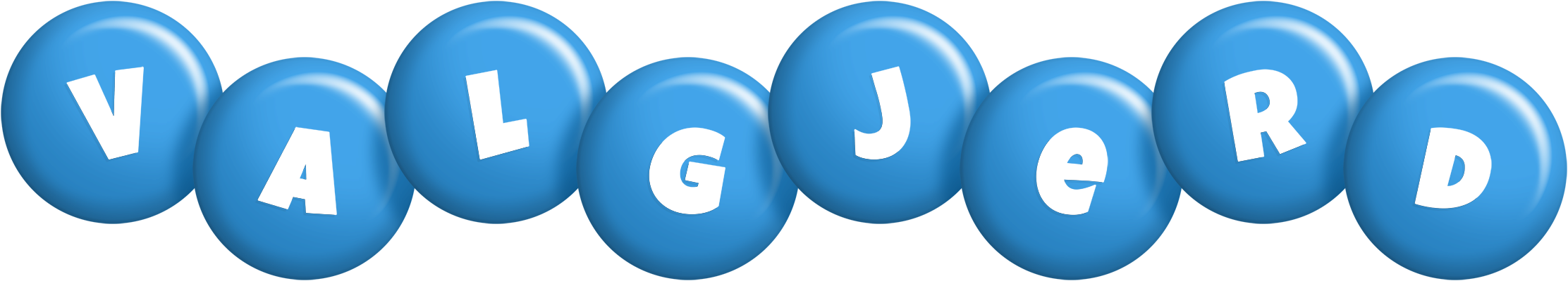 Valgjerd candy-blue logo