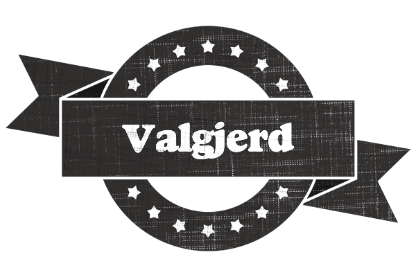 Valgjerd grunge logo