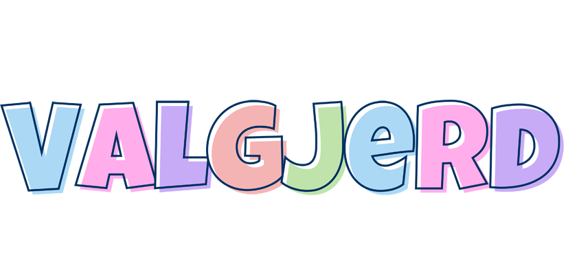 Valgjerd pastel logo