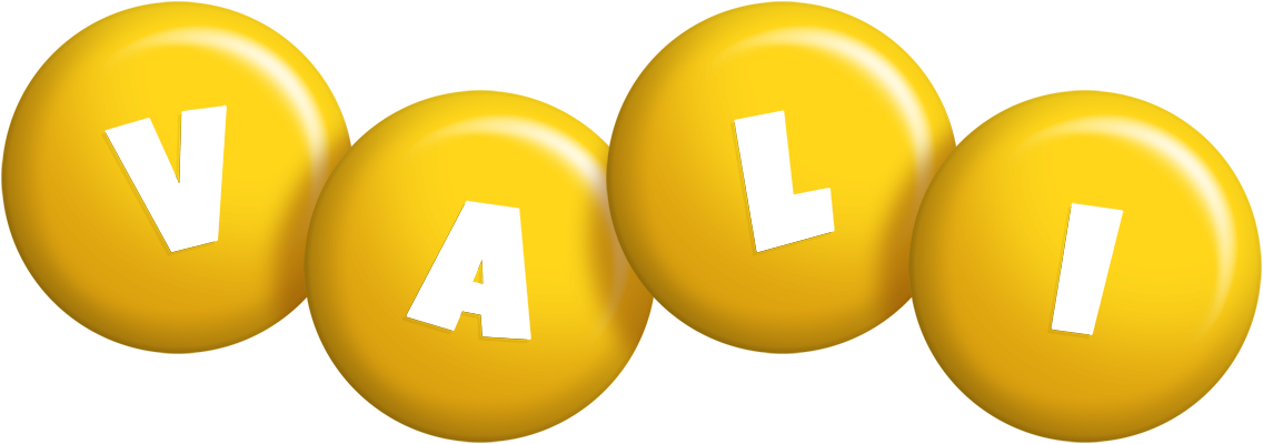 Vali candy-yellow logo