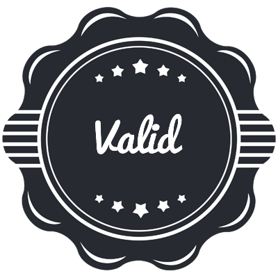Valid badge logo