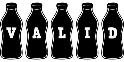 Valid bottle logo