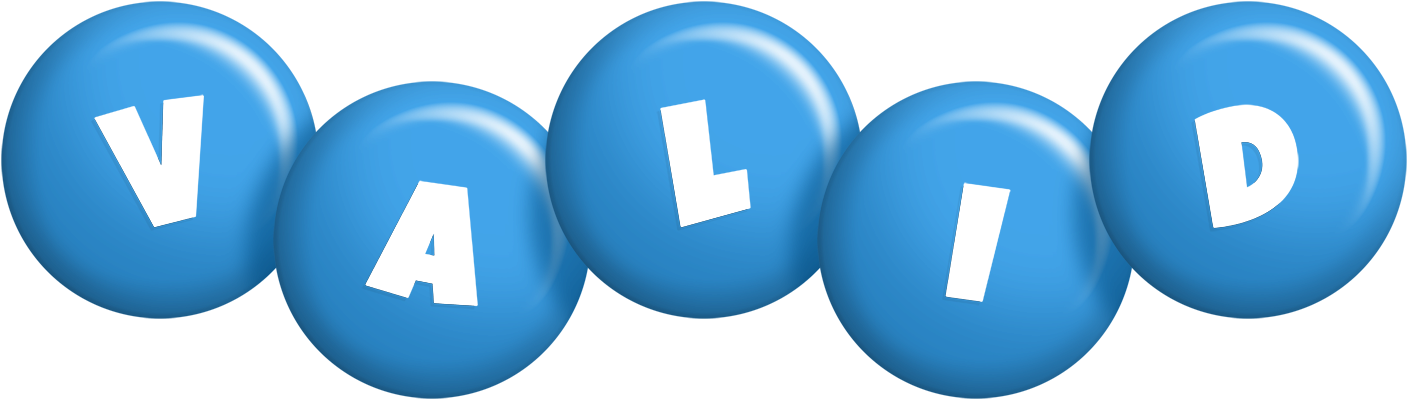 Valid candy-blue logo