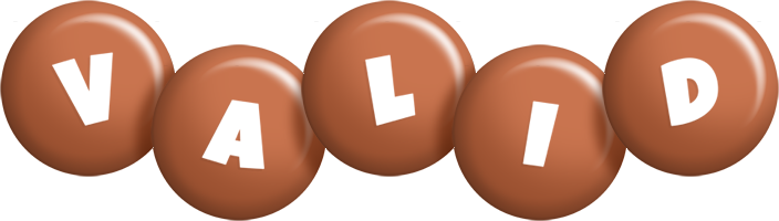 Valid candy-brown logo