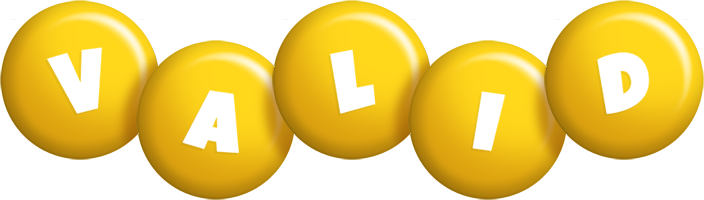 Valid candy-yellow logo