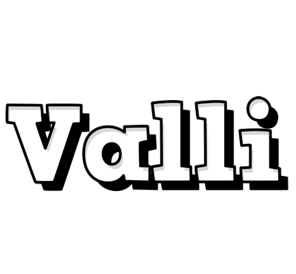 Valli snowing logo
