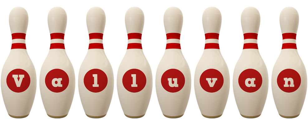 Valluvan bowling-pin logo
