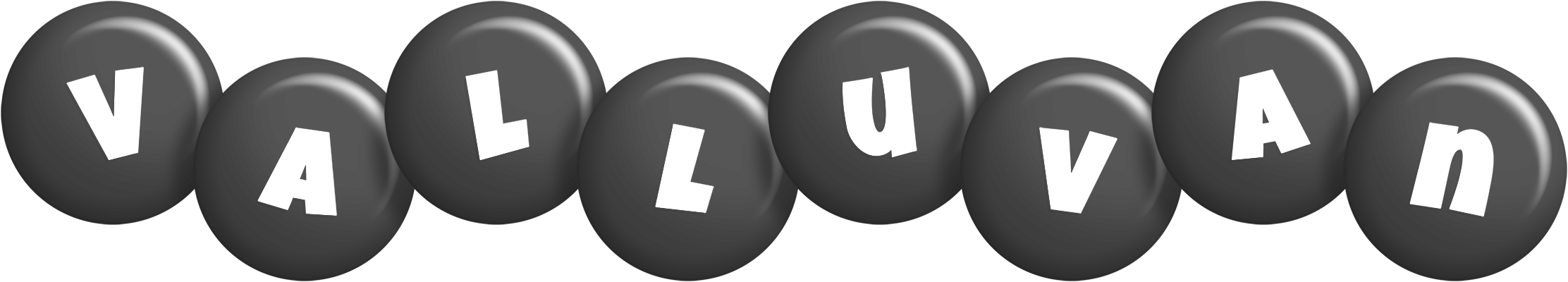 Valluvan candy-black logo