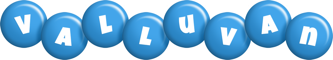 Valluvan candy-blue logo