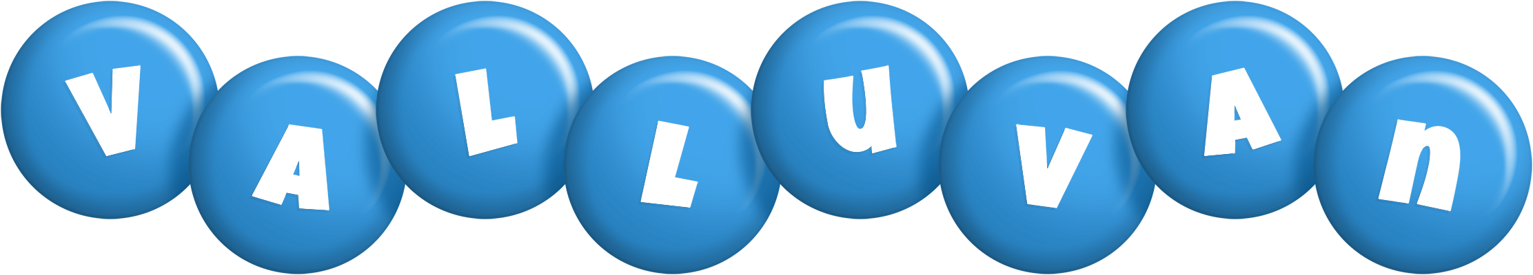 Valluvan candy-blue logo