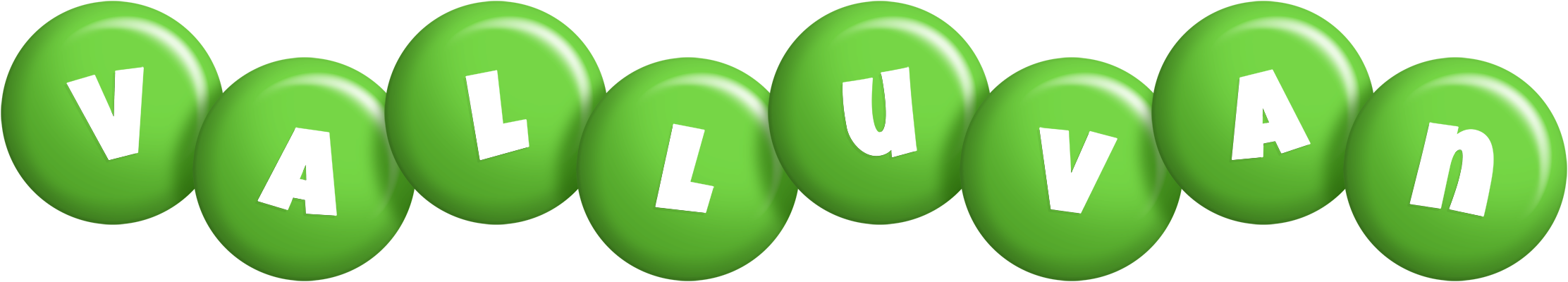 Valluvan candy-green logo