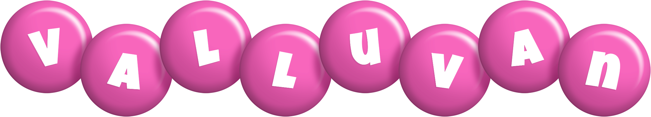 Valluvan candy-pink logo