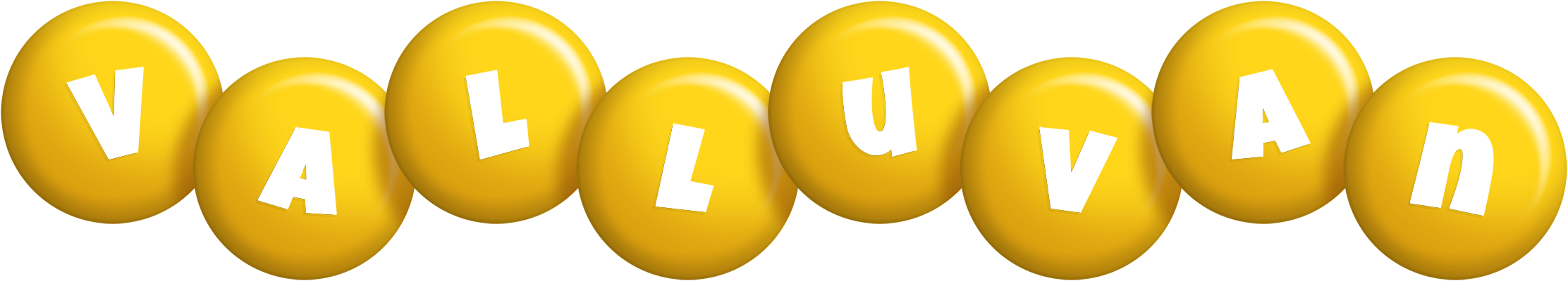 Valluvan candy-yellow logo