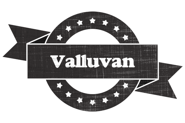 Valluvan grunge logo
