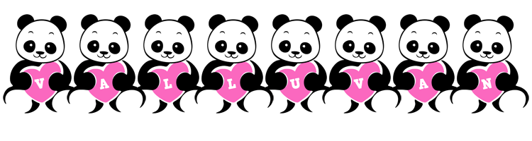 Valluvan love-panda logo