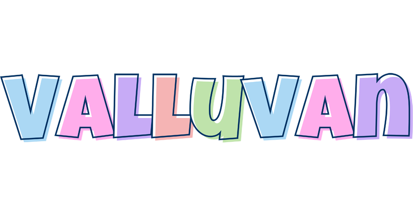 Valluvan pastel logo