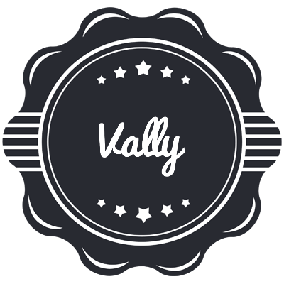 Vally badge logo