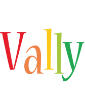 Vally birthday logo