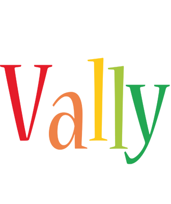 Vally birthday logo
