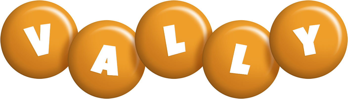 Vally candy-orange logo