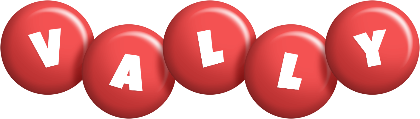Vally candy-red logo