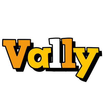Vally cartoon logo