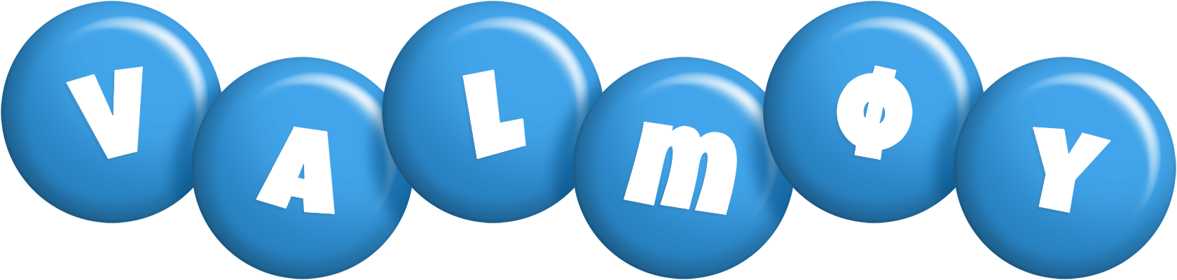 Valmøy candy-blue logo