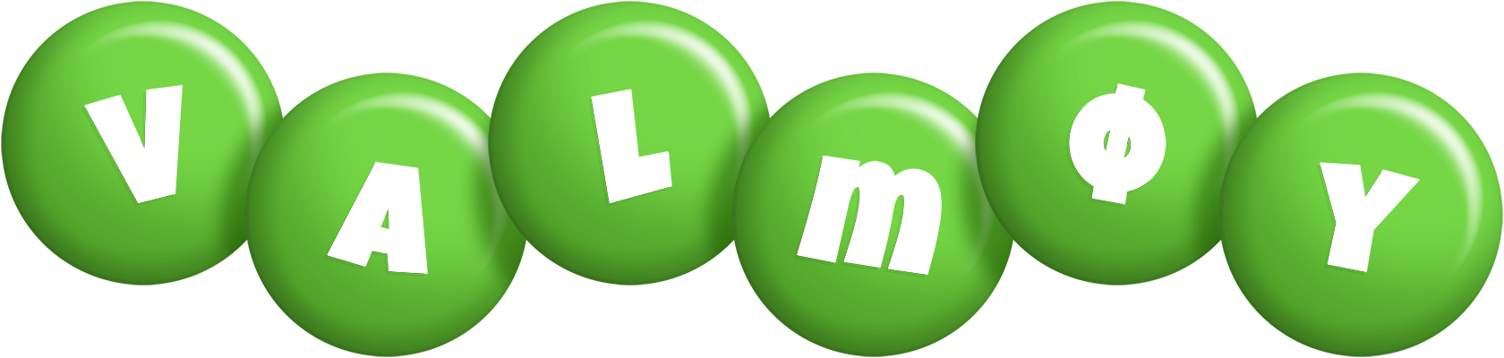 Valmøy candy-green logo