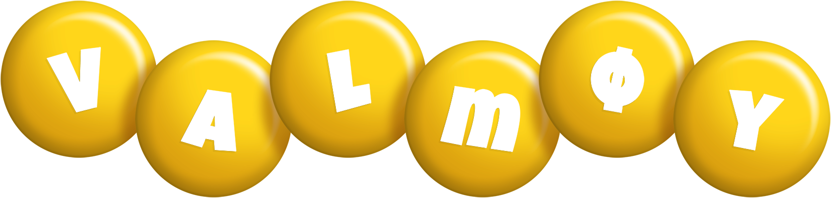 Valmøy candy-yellow logo