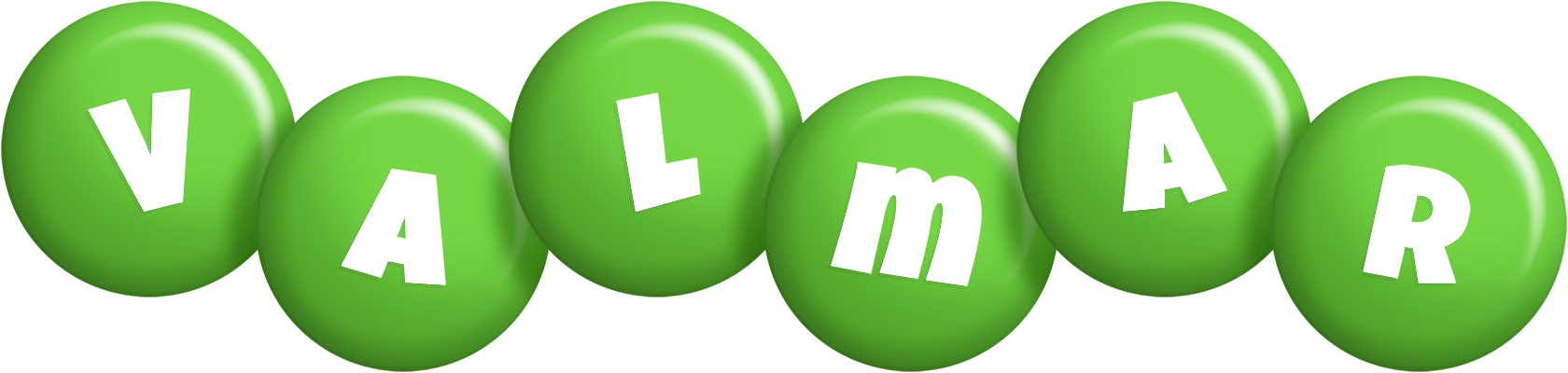 Valmar candy-green logo