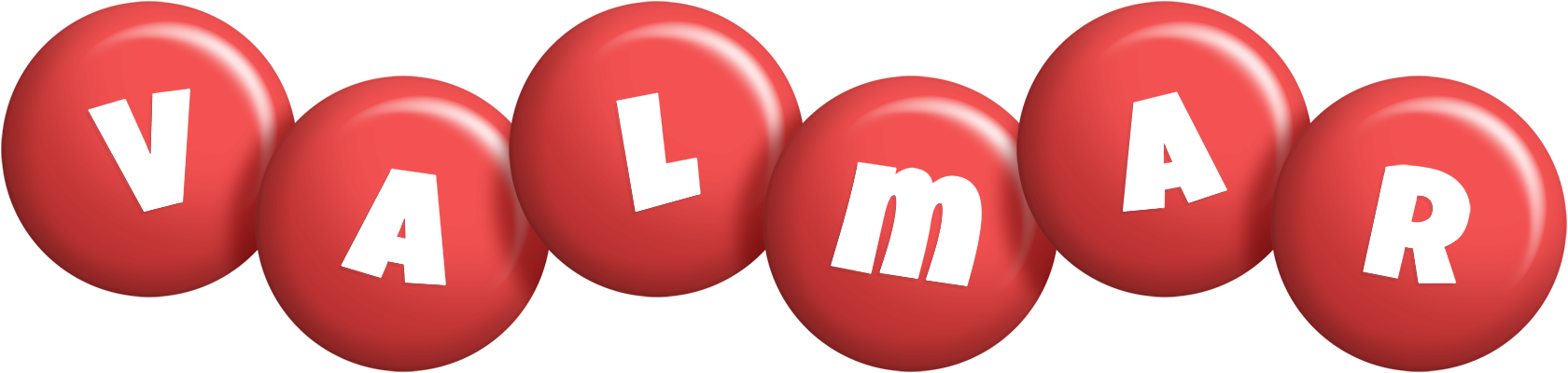 Valmar candy-red logo