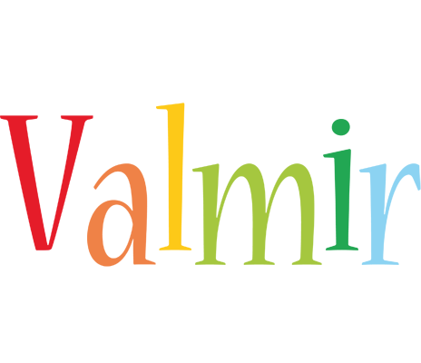 Valmir birthday logo