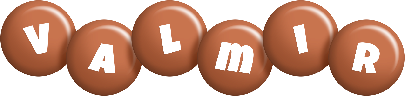 Valmir candy-brown logo