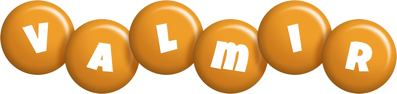 Valmir candy-orange logo