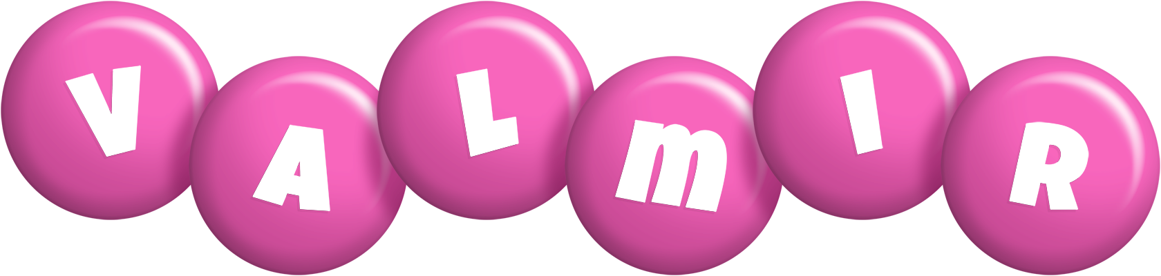 Valmir candy-pink logo