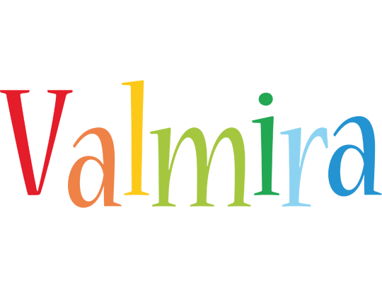 Valmira birthday logo