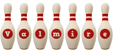 Valmire bowling-pin logo