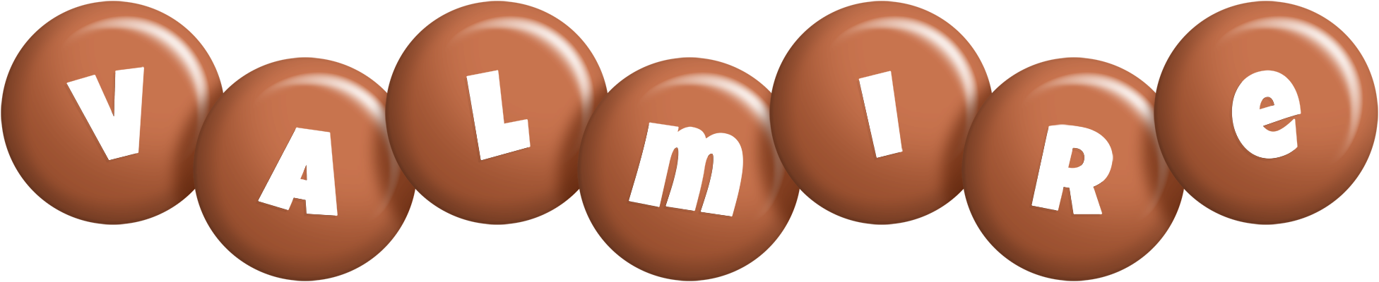 Valmire candy-brown logo