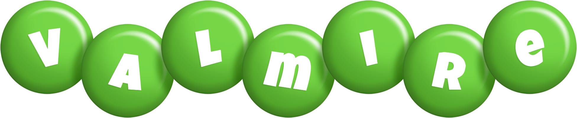 Valmire candy-green logo