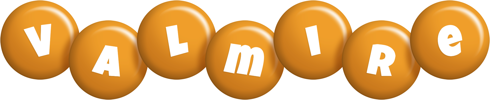 Valmire candy-orange logo