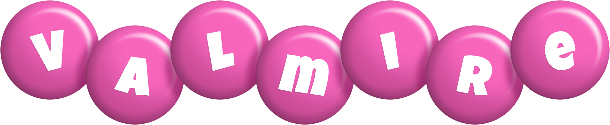 Valmire candy-pink logo