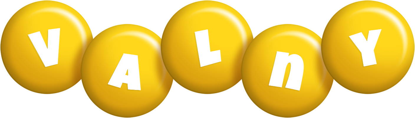 Valny candy-yellow logo