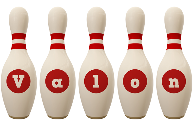Valon bowling-pin logo