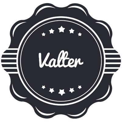 Valter badge logo