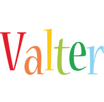 Valter birthday logo