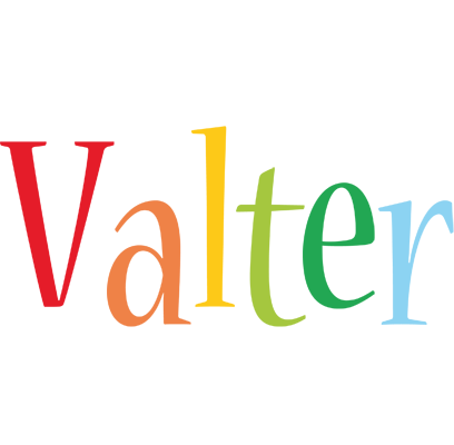 Valter birthday logo