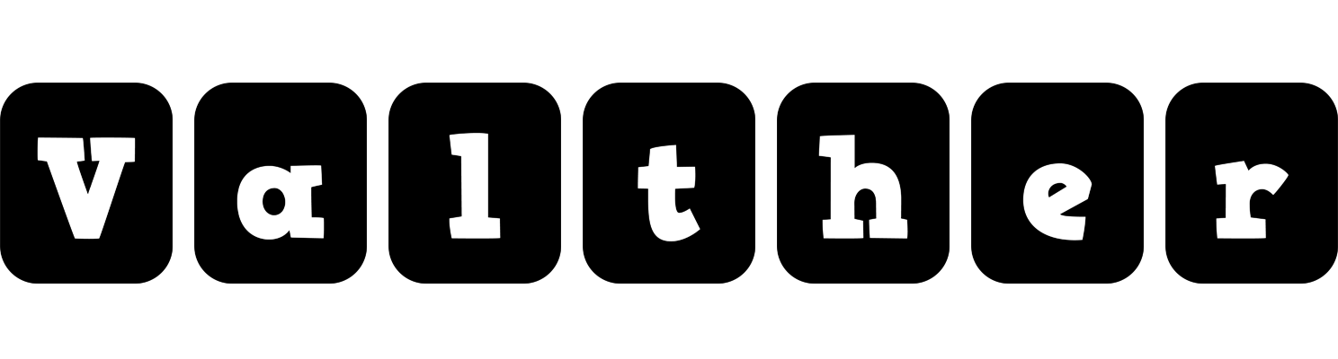 Valther box logo