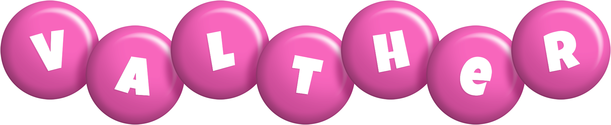 Valther candy-pink logo